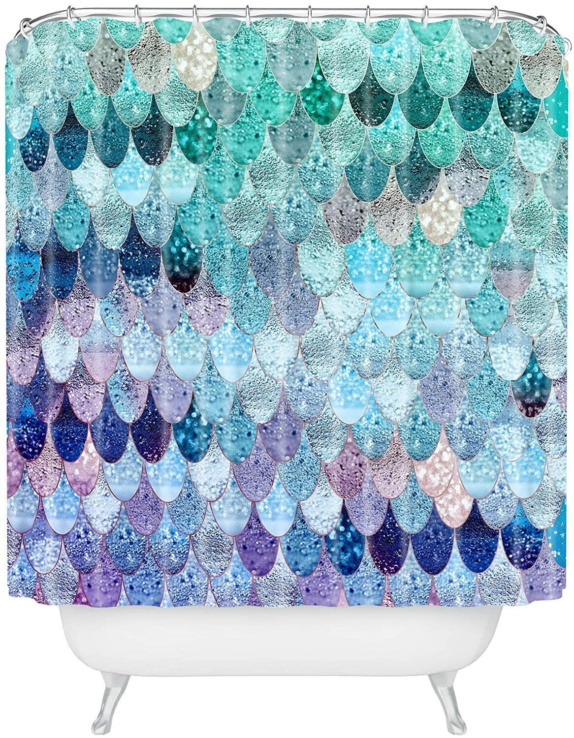 Summer Mermaid II Kids Bathroom Shower Curtain for Your Little One's Bathroom