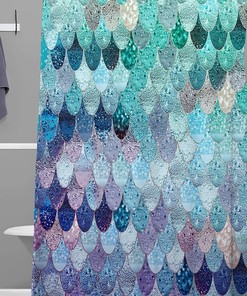 Summer Mermaid II Kids Bathroom Shower Curtain for Your Little One's Bathroom