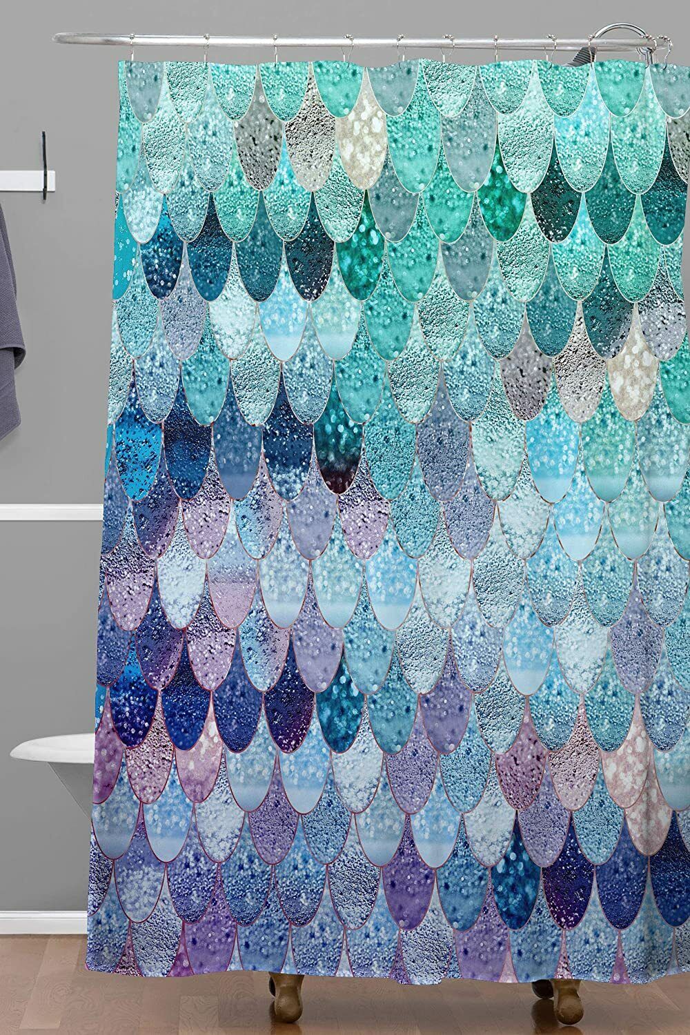Summer Mermaid II Kids Bathroom Shower Curtain for Your Little One's Bathroom