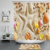 Summer Seashell Shower Curtain, Beach Tropical Themes For Ocean Bathroom Decor