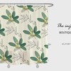 Summer Style Green Leaves Shower Curtain With Custom Sizing Available