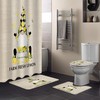 Summer Time Gnome With Lemon Texture Best Shower Curtains