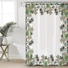 Summer Tropical Plants Print Shower Curtain for Bathroom