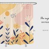 Sun Flowers and Floral Shower Curtain for Home Decor, Waterproof Washable Bath Curtains, Customizable Design 