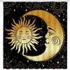 Sun Moon Celestial Fantasy Universe Shower Curtain for a Cosmic Bathroom