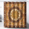 Sun Moon Starry Sky Mystic Mandala Celestial Shower Curtain for Bathroom Decor