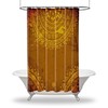 Sun Rays Nature Misty Morning Shower Curtain, Unique Cloth Fabric Design for Bathroom Decoration and Waterproof Feature 