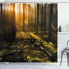 Sun Rise Mountain Shower Curtain with Desert Waterproof and Washable Cloth Fabric Design for Unique Bathroom Decoration 