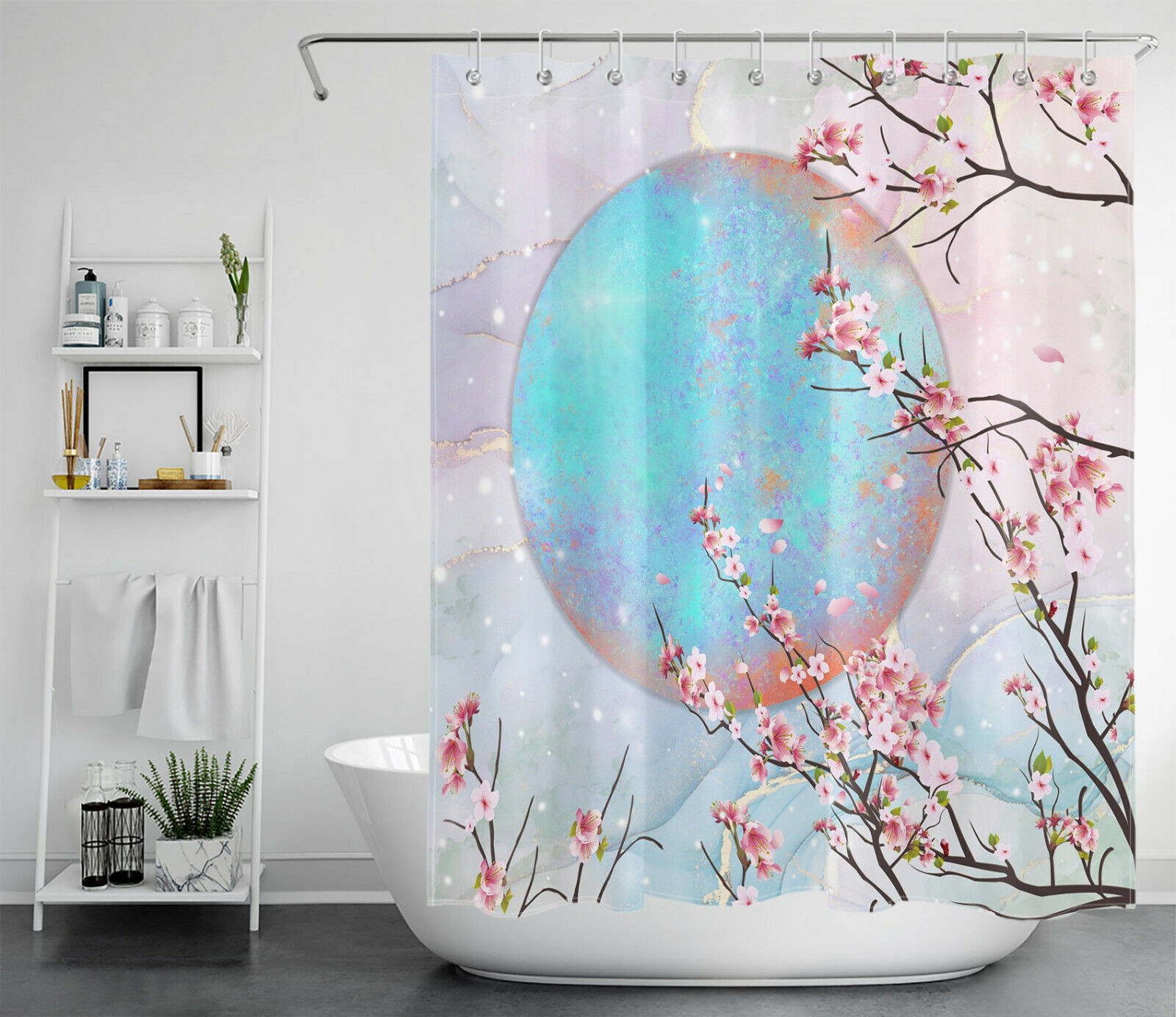 Sun Shower Curtain - Bright And Cheery Bathroom Accessory - Image 2