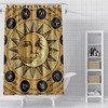Sun and Moon Art Zodiac Signs Bedroom Bathroom Shower Curtains