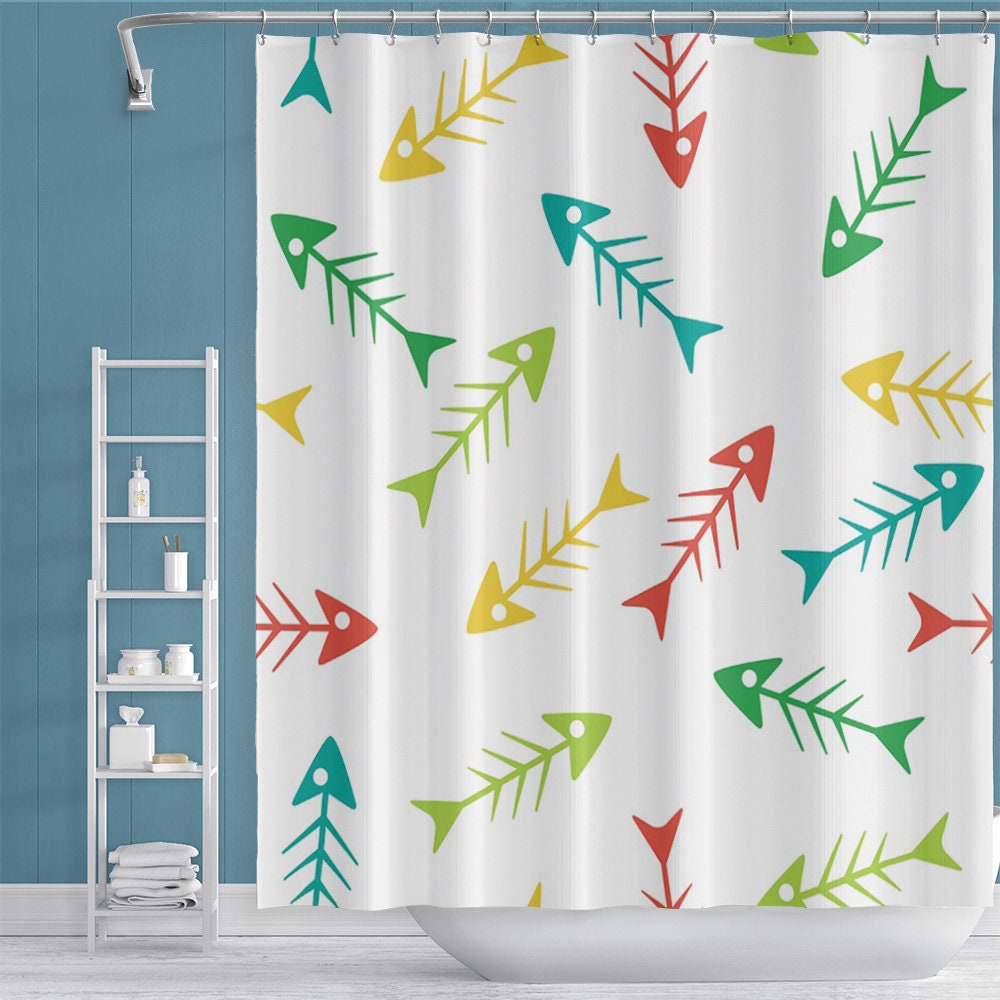Sun and Moon Shower Curtain with Ivory Background for Bathroom Decor