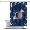 Sun-Moon Astrology Shower Curtain For Bathroom