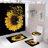 Sunflower Butterfly Shower Curtain For A Cheerful And Bright Bathroom