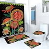 Sunflower Garden Waterproof Shower Curtain Set For Bathroom 