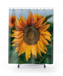 Sunflower Modern Farmhouse Shower Curtain - Perfect Wedding Gift