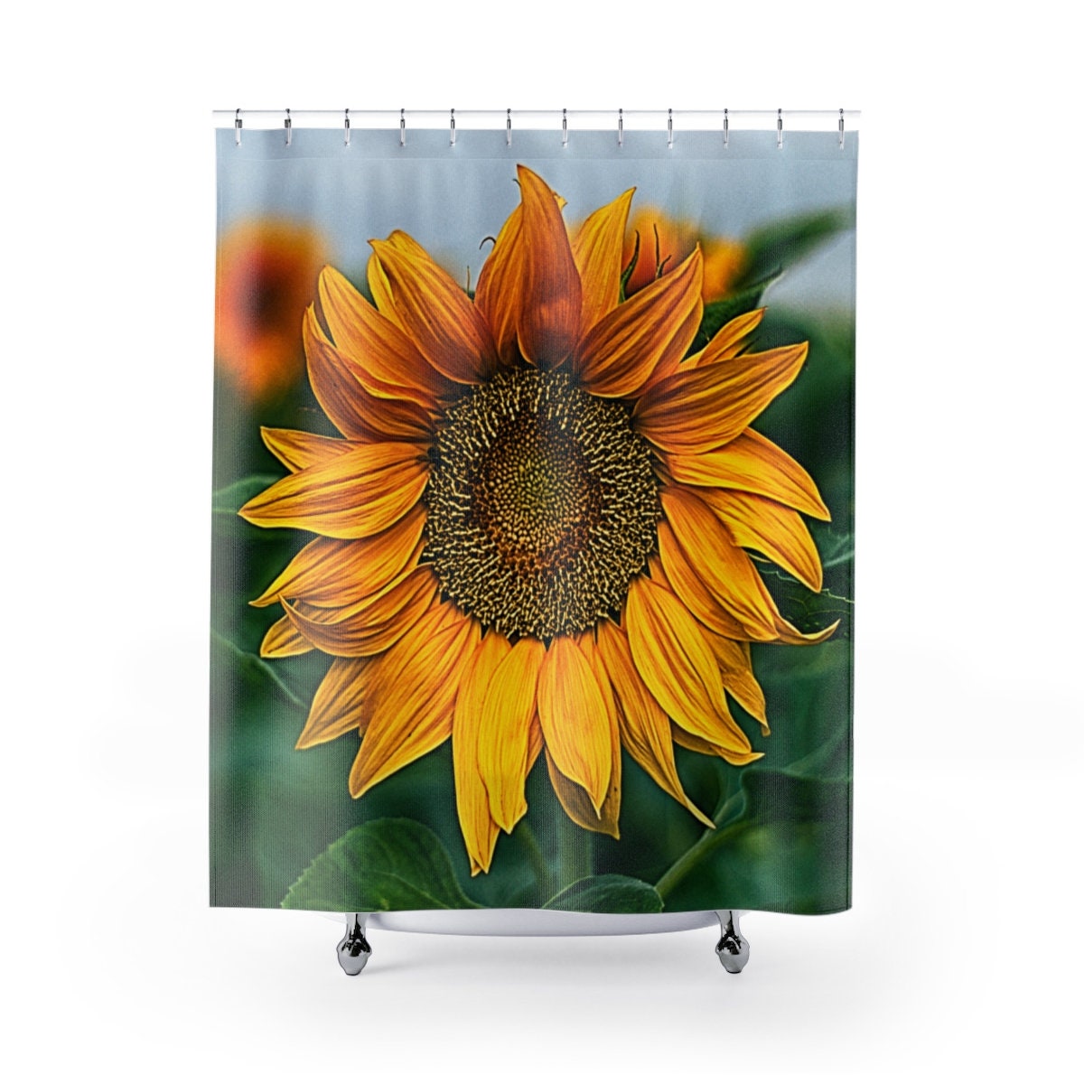 Sunflower Modern Farmhouse Shower Curtain - Perfect Wedding Gift