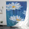 Sunflower Oil Painting Waterproof Bathroom Shower Curtain, Christmas Gift Home Decor - Unbranded