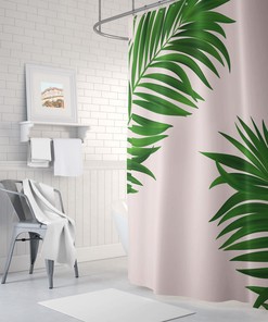 Sunflower Raccoon Botanical Leaf Shower Curtain Set