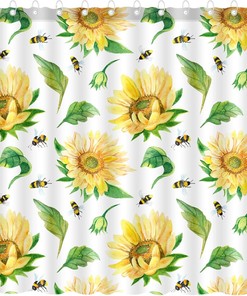 Sunflower Shower Curtain By Dephoto - A Bright And Cheerful Addition To Your Bathroom