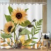 Sunflower Vintage Shower Curtain For A Natural And Cheerful Touch In Your Bathroom