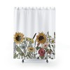 Sunflower Wildflowers Shower Curtain - Beautiful Bathroom Decor with Flower Accents 
