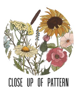 Sunflower Wildflowers Shower Curtain - Beautiful Bathroom Decor with Flower Accents