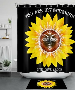 Sunflower You Are My Sunshine Boho Bathroom Accessory