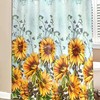 Sunflower with Farmhouse Floral Accents Bathroom Shower Curtain