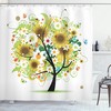 Sunflowers And Butterflies Shower Curtain For Nature-Themed Bathroom Decor