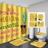 Sunglasses Pineapple Fruit 3D Print Shower Curtain For Bathroom
