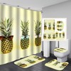 Sunglasses Pineapple Fruits Print Shower Curtain 