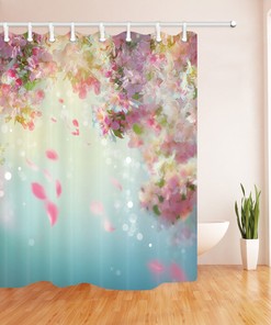 Sun-kissed Petal Shower Curtain Fabric to Brighten Up Your Bathroom