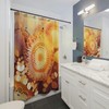Sunlit Boho Shower Curtain for Modern and Chic Bathroom Decor