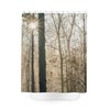 Sunny Woods Sunrise Shower Curtain, Scenic Nature Pattern Fabric, Perfect Bath Accessory 
