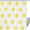 Sunny Yellow Shower Curtain to Brighten Up Your Bathroom