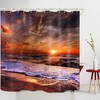 Sunrise Beach Printed Shower Curtain - Embrace the Beauty of Nature - Waterproof Bathroom Accessory