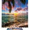 Sunrise In Hawaii Waterproof Fabric Shower Curtain For Beautiful And Serene Bathroom Decor