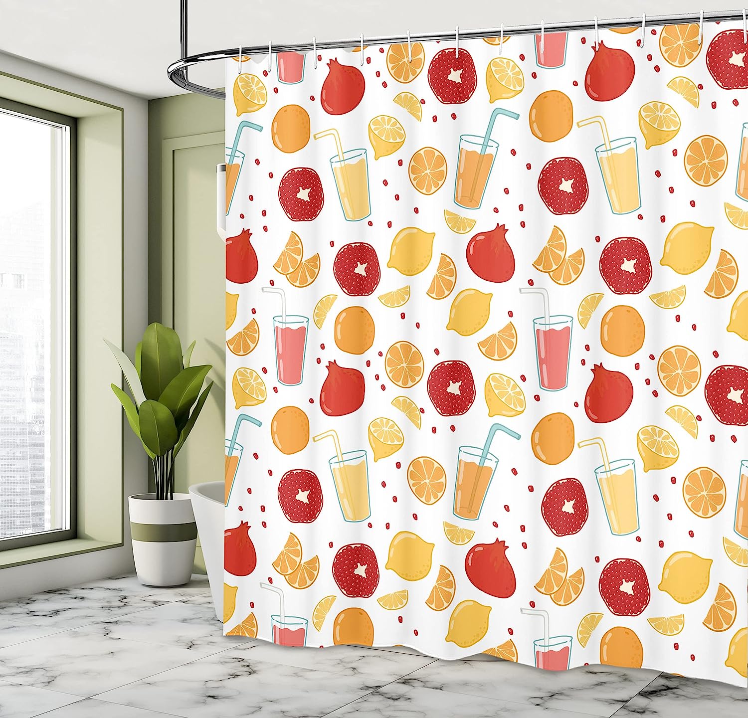 Sunrise In Valley Meadow With Rhododendrons Wildlife Idyllic Rural Scenery Mountain Shower Curtain - Image 4