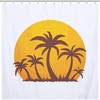 Sunset With Palm Trees Hawaii Shower Curtain For Hotel And Home Decor