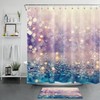 Sunshine Snowflake Winter Shower Curtain for Bathroom Decor 