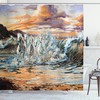Surreal Horse Painting Effect Animal Bathroom Decor Shower Curtain