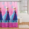 Sweet Sister'S Snowflake Shower Curtain For A Frozen-Themed Kids Bathroom