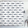 Swimming Wild Fishes Print Shower Curtain for Your Bathroom