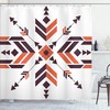 Symmetrical Latin American Inspired Aztec Shower Curtain - Curtain Full Size