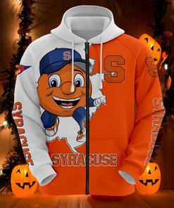 Syracuse Orange Hoodie 3D Mascot Long Sleeve Gift For Fan With Custom 3D Hoodies