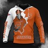 Syracuse Orange Skull Hoodie 3D Halloween Gifts For Fans With 3D Graphic Hoodies