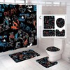 Take A Break, Play A Game With This Classic Video Games Controller Bath Curtain Featuring A Comic Style Design