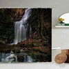 Take A Refreshing Shower With A Touch Of Nature, Thanks To This Waterfall Lake Scenery Shower Curtain