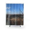 Take Me to the Beach Seashell Shower Curtain, Coastal Bathroom Decor