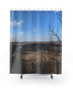 Take Me to the Beach Seashell Shower Curtain, Coastal Bathroom Decor